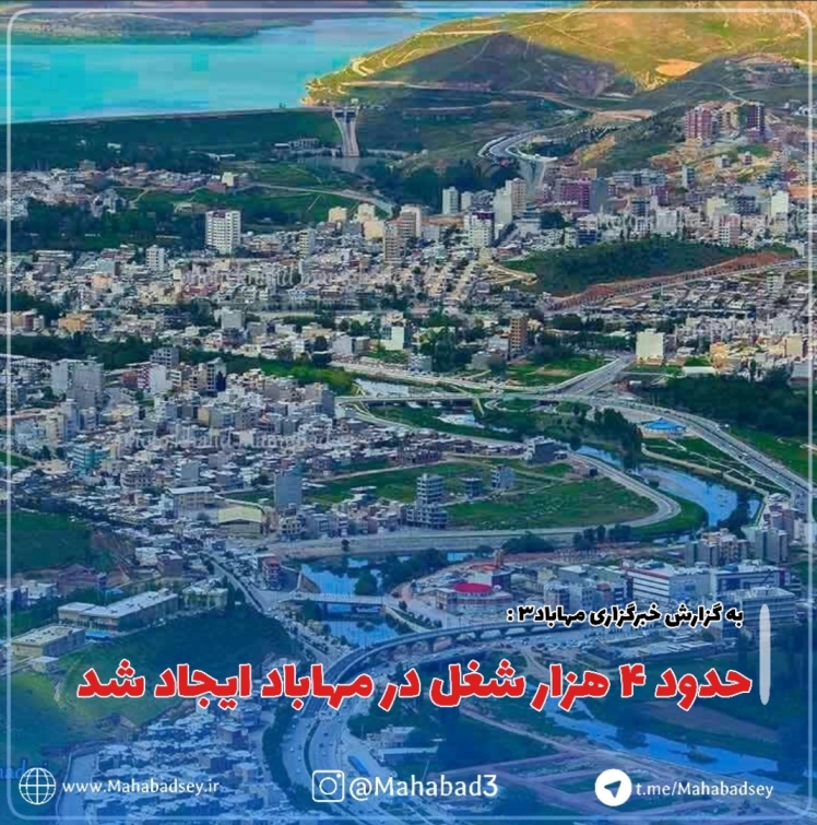 حدود ۴ هزار شغل در مهاباد ایجاد شد